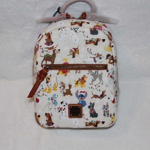 NWT Dooney & Bourke Disney Christmas Santa Tails Backpack - Picture 3 of 6